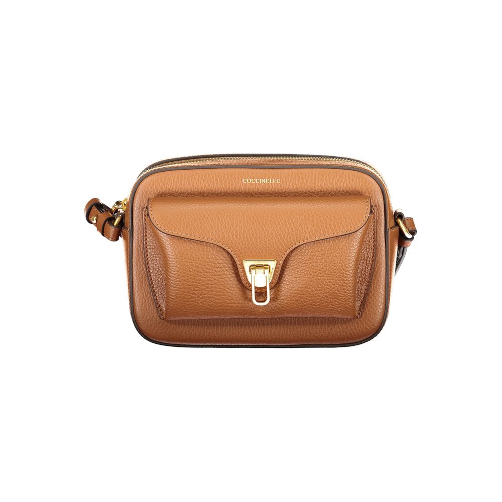 Front view with bag zipped and handles upright.