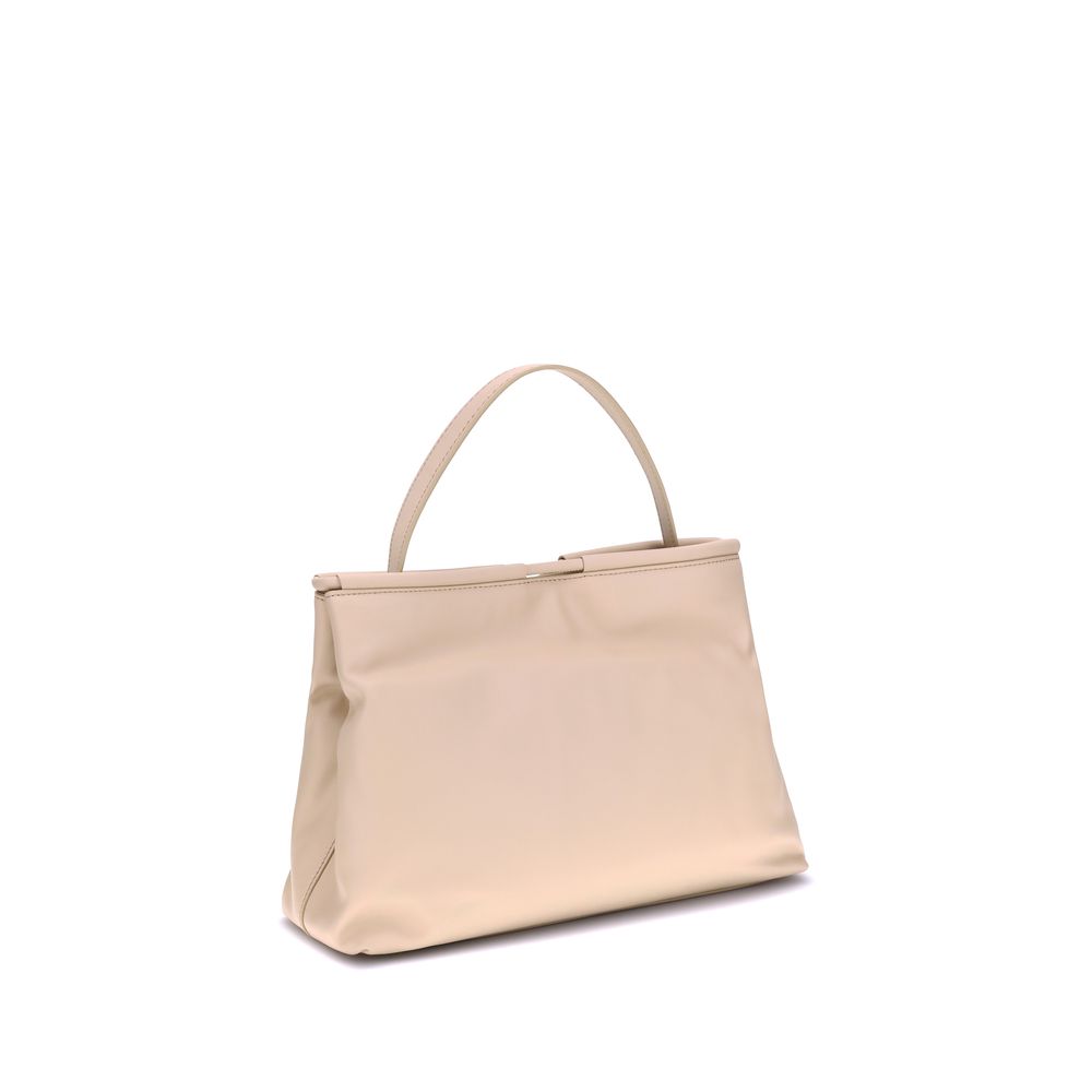 Front view with bag zipped and handles upright.