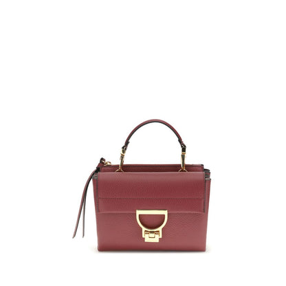 Coccinelle Multicolor Calf Leather Bos Taurus Shoulder Bag with gold-plated closure and top handle.