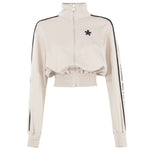 Comme Des Fuckdown Beige Cotton Women Sweater