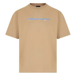 Comme Des Fuckdown Brown Cotton T-Shirt