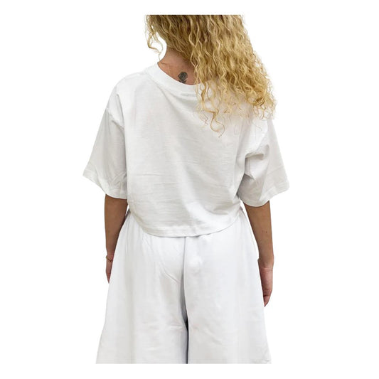 Comme Des Fuckdown White Cotton Women T-Shirt