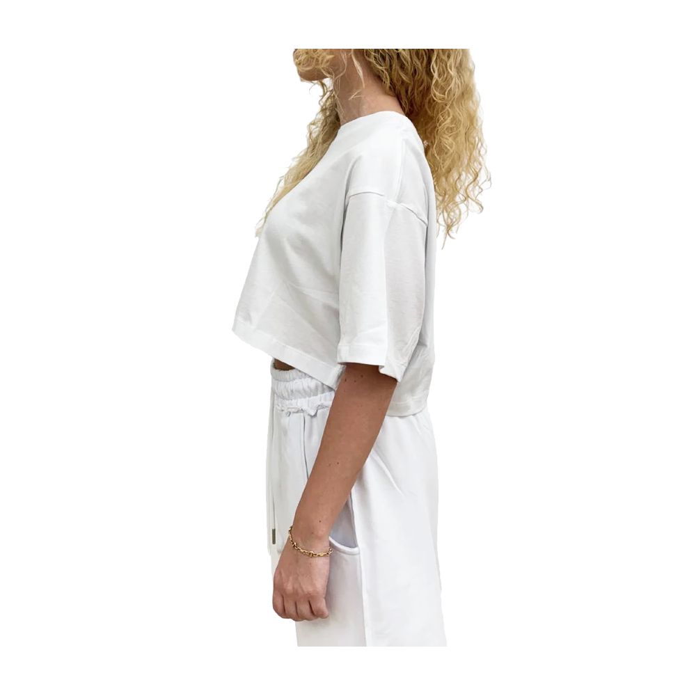 Comme Des Fuckdown White Cotton Women T-Shirt