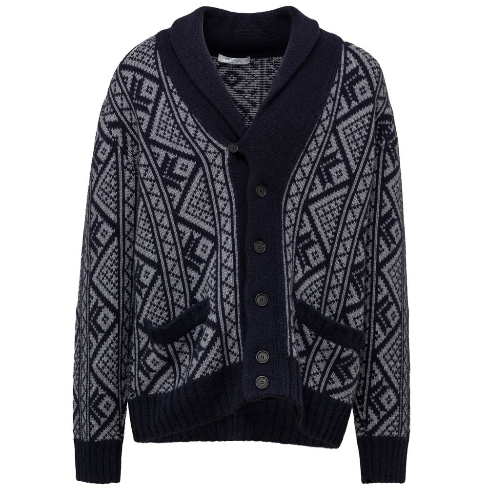 Cruciani Bicolor Cashmere Cardigan