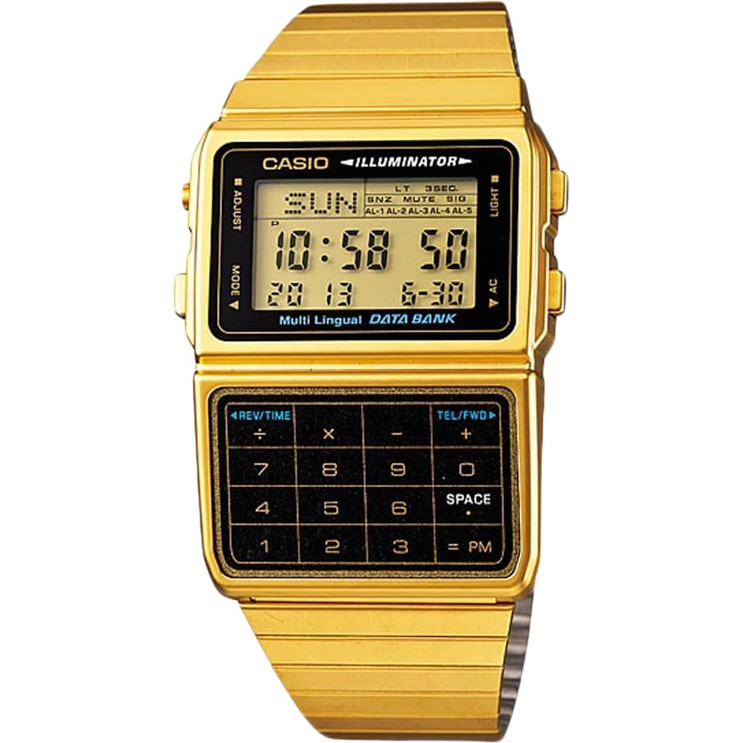 CASIO DATABANK CALCULATOR GOLD WATCHES CASIO COLLECTION & VINTAGE