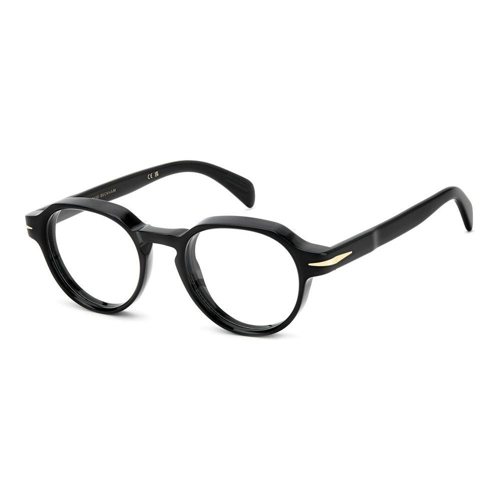 DAVID BECKHAM MOD. DB 7153 Gent's acetate glasses, angled view.