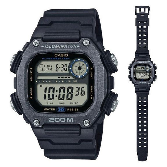 CASIO ILLUMINATOR DIVER 200m, 10 Years Battery - XL Strap-0