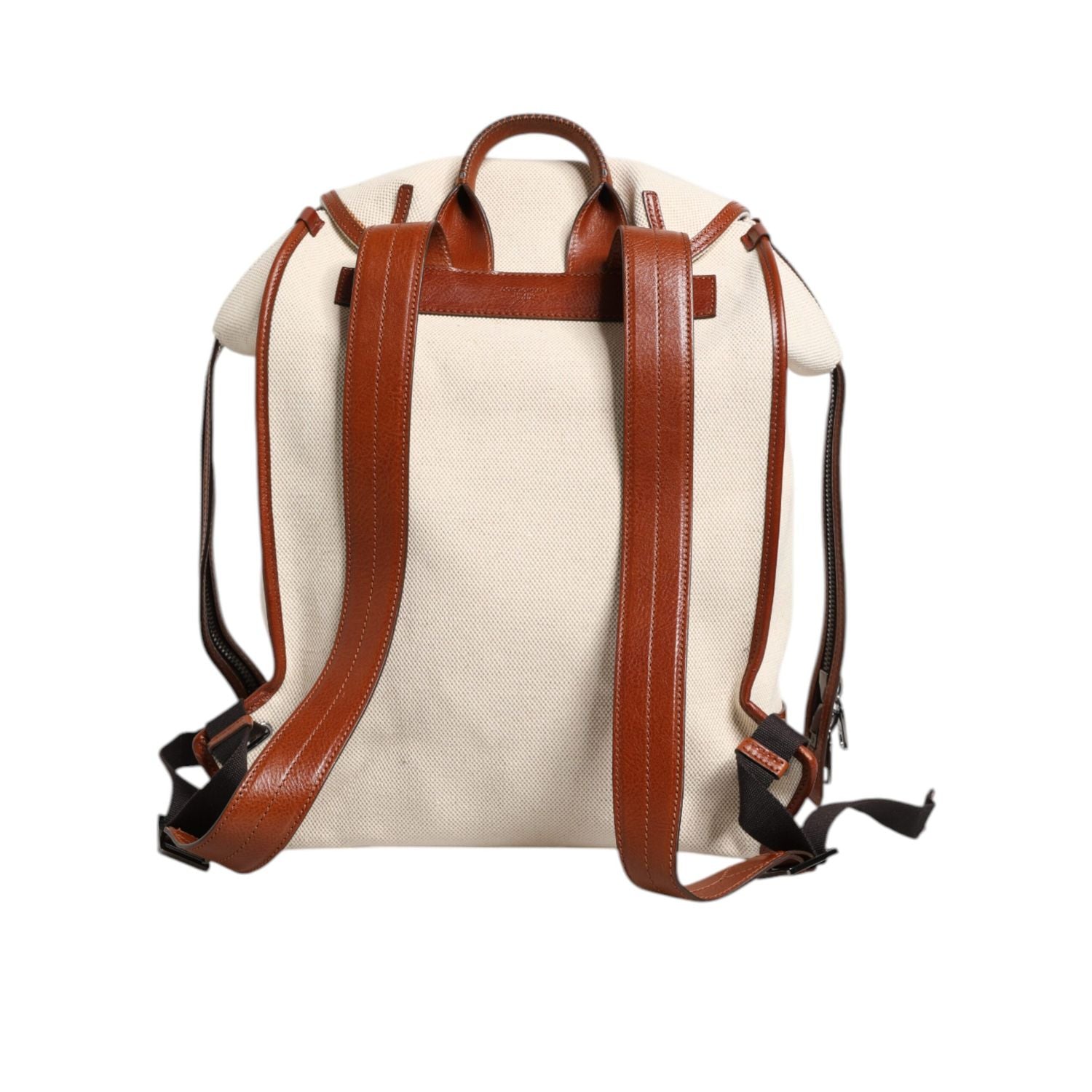 Front view with bag zipped and handles upright.
