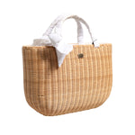 Dolce & Gabbana Beige Fiber Vegetable Basket Handbag Tote Bag