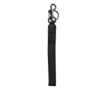 Dolce & Gabbana Black Blue DG Logo Polyester Brass Holder Keychain Keyring