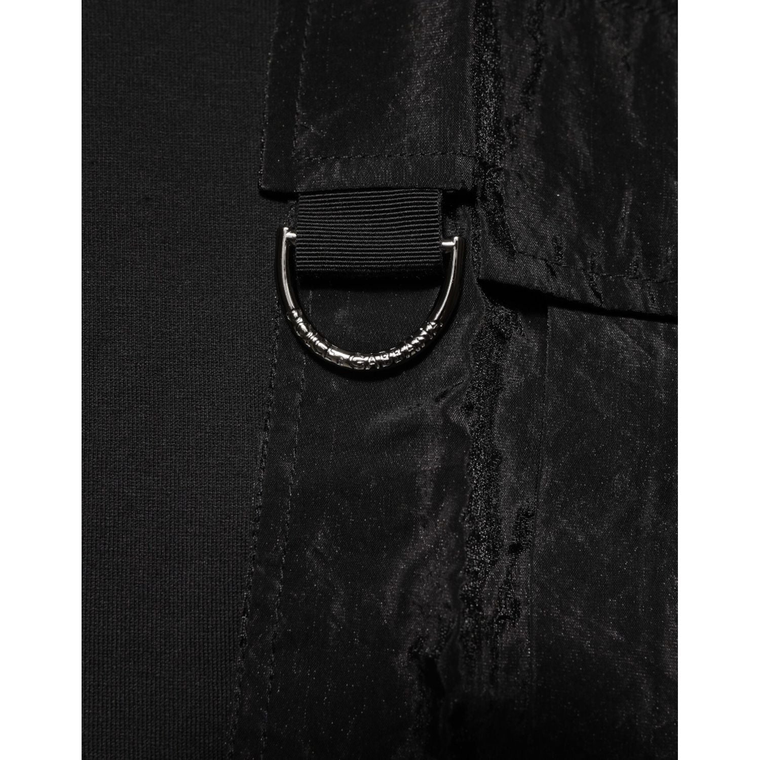 Dolce & Gabbana Black Cotton Embroidered DG Logo Pocket T-shirt