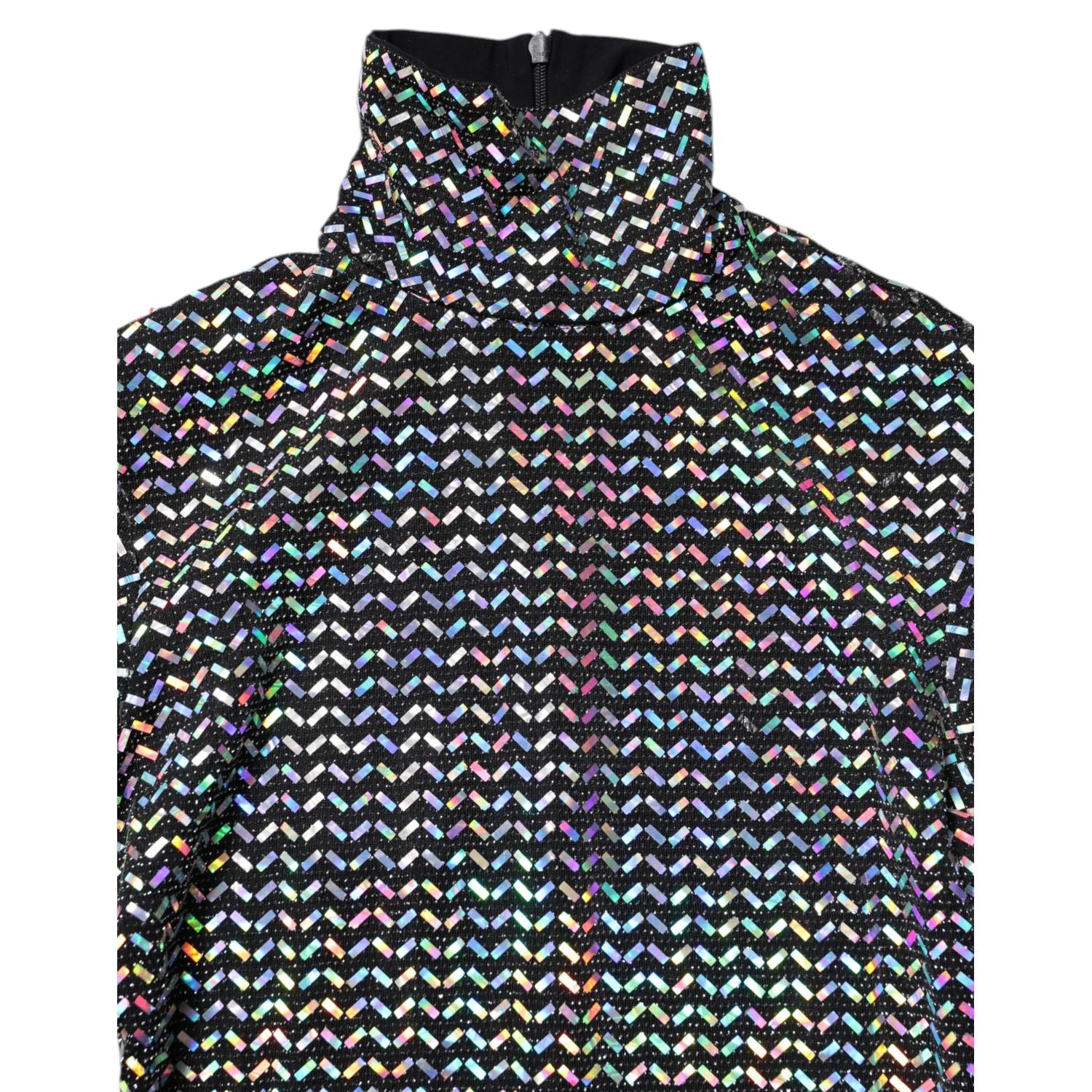 Dolce & Gabbana Black Embellished Nylon Bodycon Mini Dress