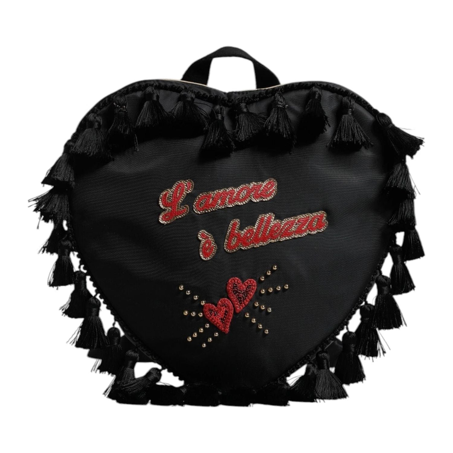 Front view with bag zipped and handles upright.
