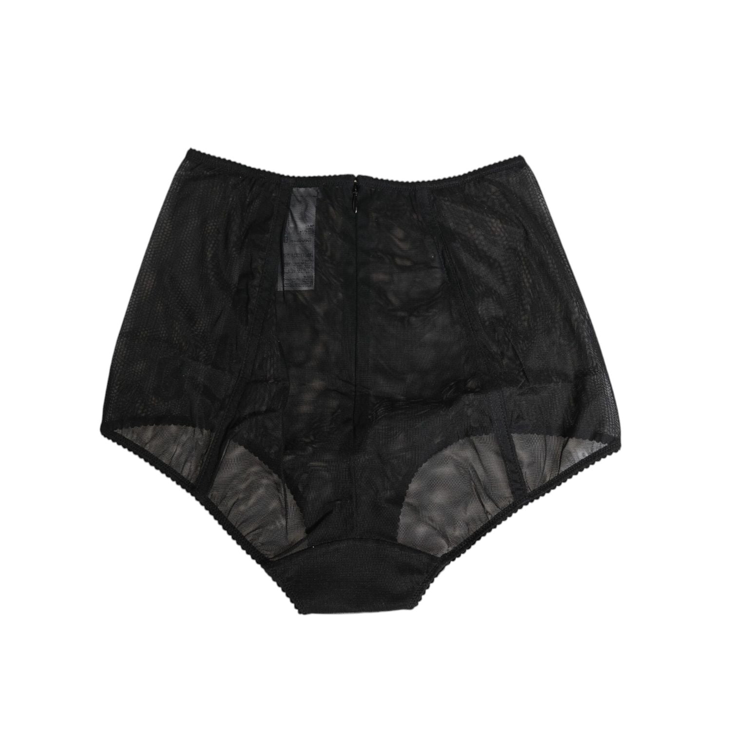 Dolce & Gabbana Black High Waist Mesh Sheer Shapewear Underwear
