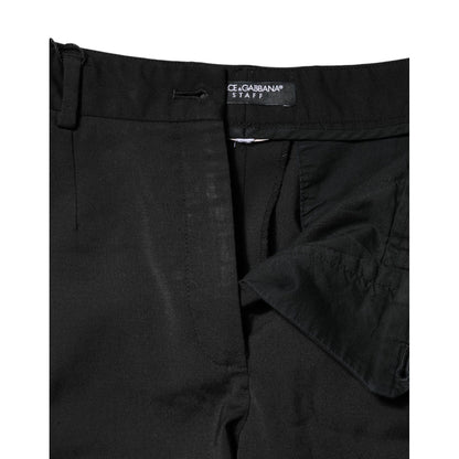Dolce & Gabbana Black High Waisted Tapered STAFF Pants