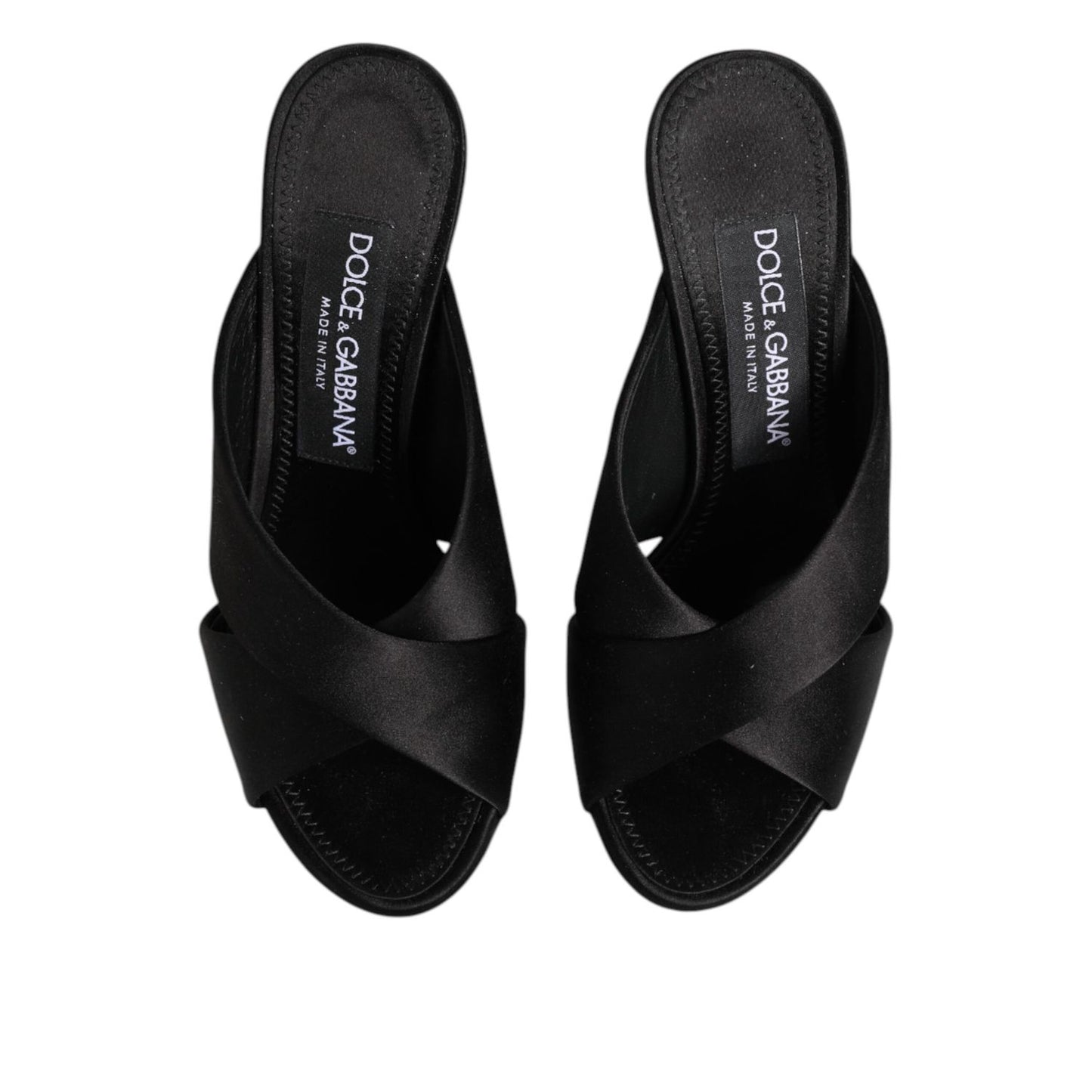 Dolce & Gabbana Black Keira Baroque High Heel Sandals Shoes