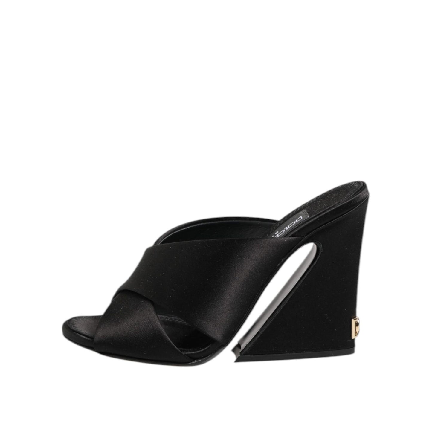 Dolce & Gabbana Black Keira Baroque High Heel Sandals Shoes