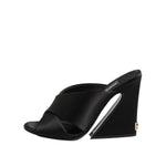 Dolce & Gabbana Black Keira Baroque High Heel Sandals Shoes