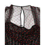 Dolce & Gabbana Black Lace Trim Long Sleeve Sheath Mini Dress