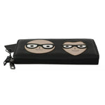Dolce & Gabbana Black Leather #DGFAMILY Zipper Continental Mens Wallet with cartoon motifs, made in Italy, 100% leather