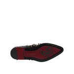 Dolce & Gabbana Black Leather Derby Dress Studded Shoes