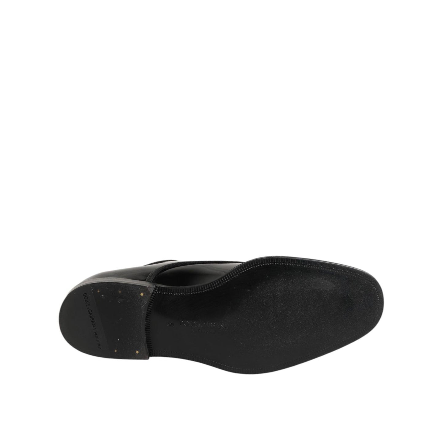 Dolce & Gabbana Black Leather Lace Up Derby Formal Dress Shoes