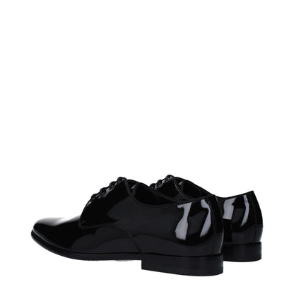 Dolce & Gabbana Black Leather Oxfords And Derbies