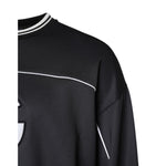 Dolce & Gabbana Black Logo Polyester Crew Neck Men Pullover Sweater