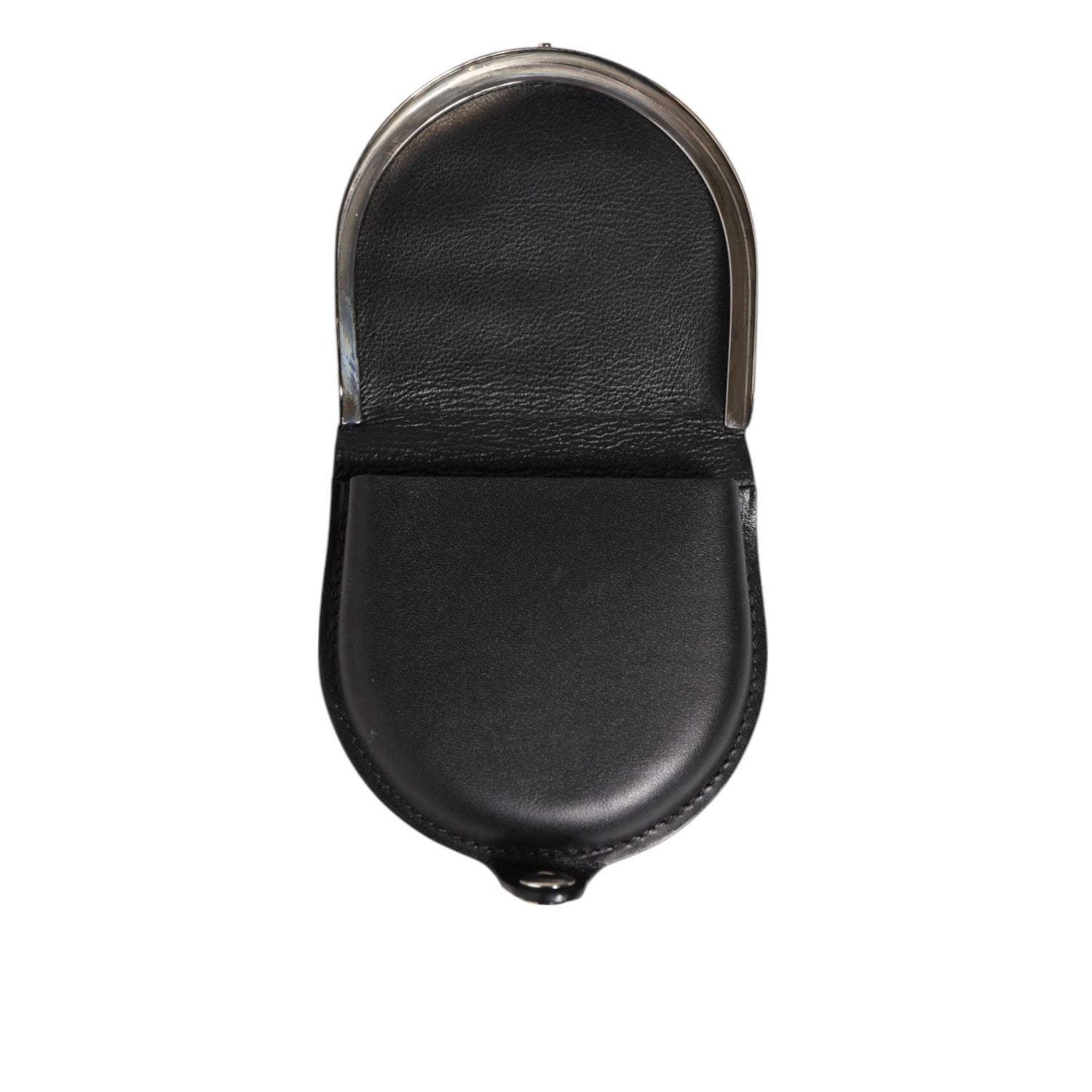 Dolce & Gabbana Black Polished Crocodile Leather Mens Coin Purse Wallet