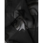 Dolce & Gabbana Black See Through Silk Chiffon Lace Blouse Top