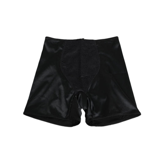 Dolce & Gabbana Black Silk Stretch Slip Cycling Women Underwear, luxury cycling slip shorts for women, made in Italy.
