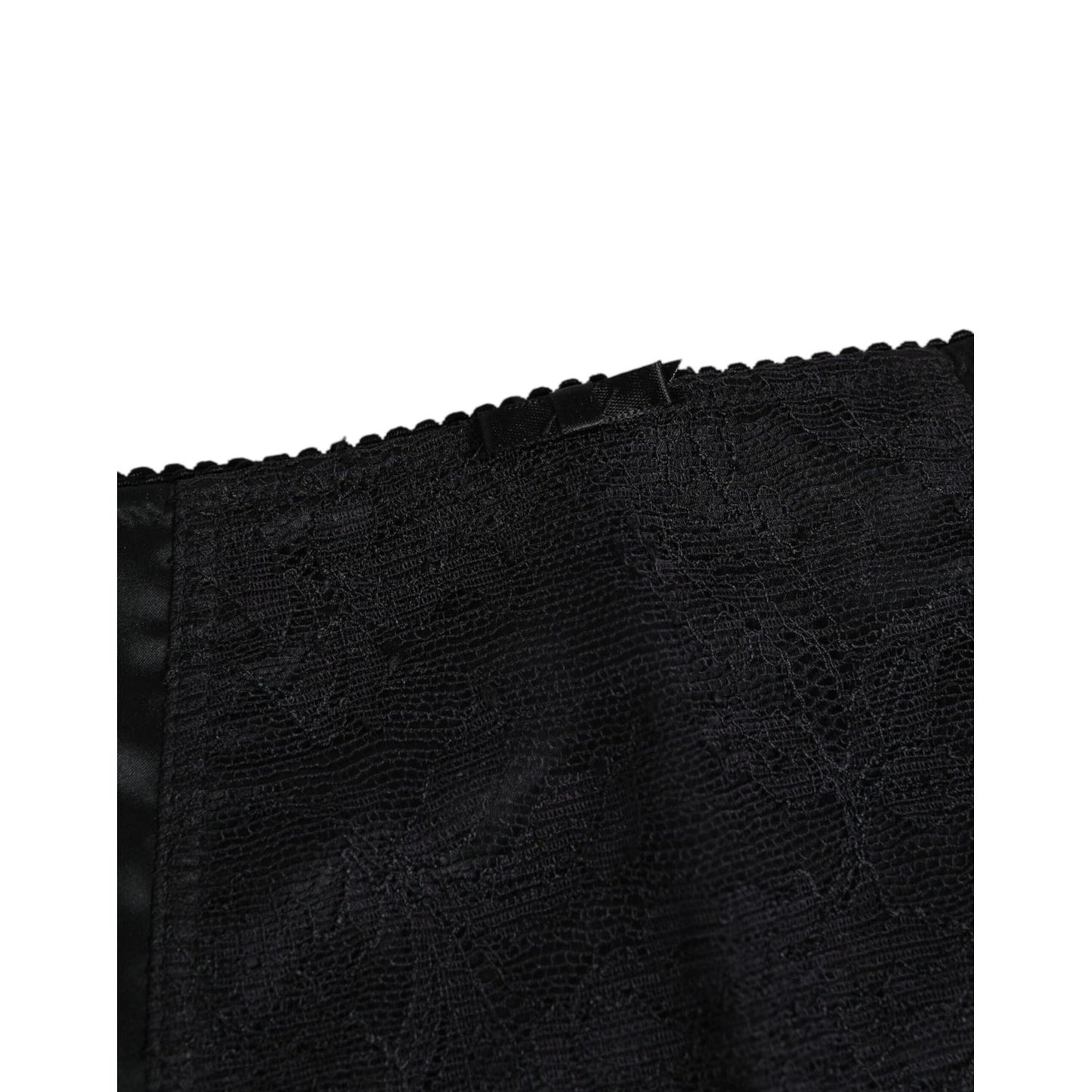 Dolce & Gabbana Black Silk Stretch Slip Cycling Women Underwear