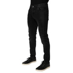 Dolce & Gabbana Black Slim Fit Stretch Men Denim Pants Jeans