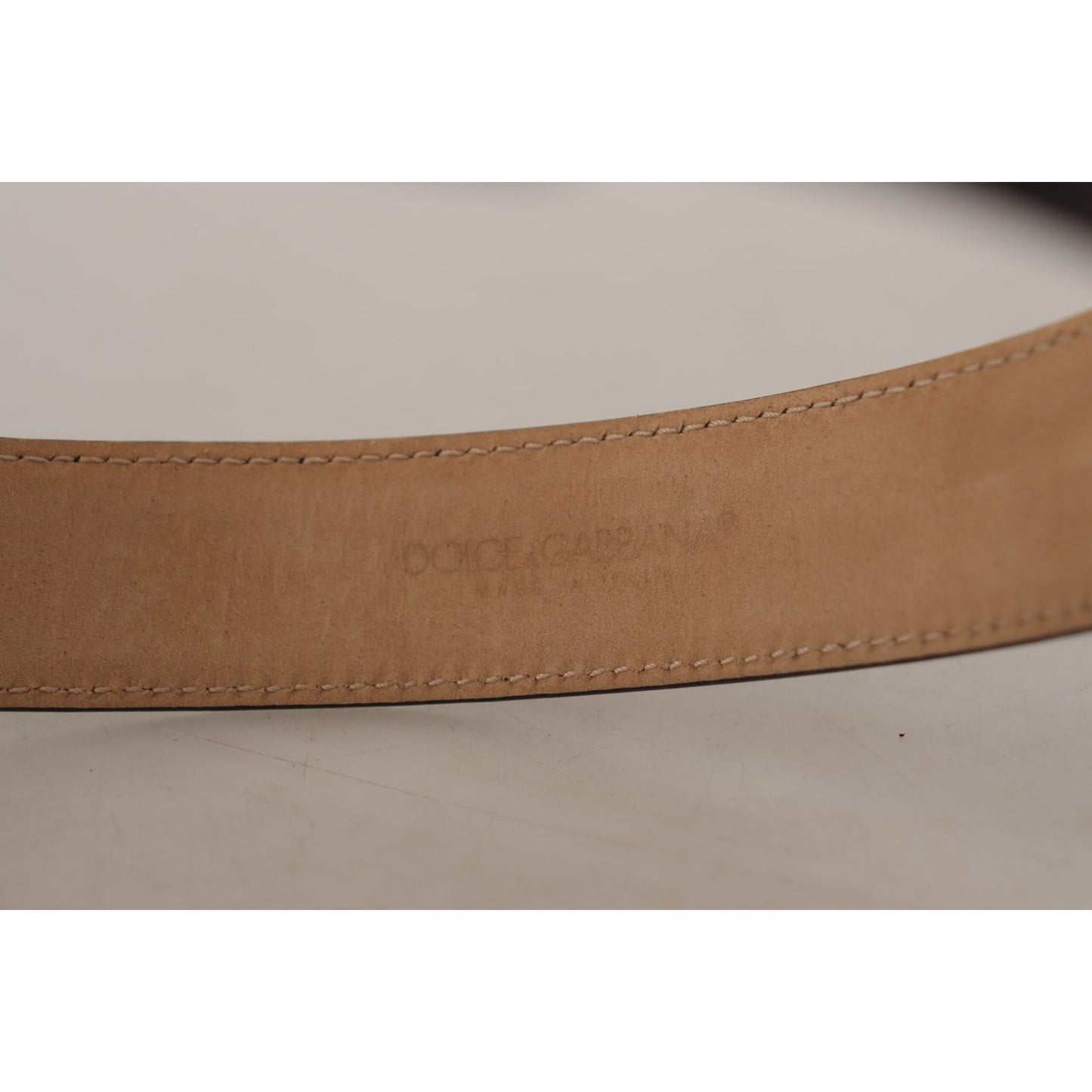 Dolce & Gabbana Black Solid Leather Classic Gold Waist Buckle Belt