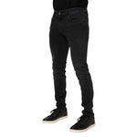 Dolce & Gabbana Black Washed Cotton Skinny Denim Jeans