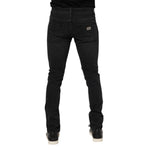 Dolce & Gabbana Black Washed Cotton Skinny Denim Jeans