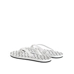 Dolce & Gabbana Black White Logo Beachwear Flats Slipper Shoes in calf leather with logo details, made in Italy.
