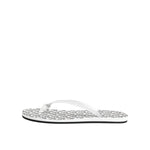 Dolce & Gabbana Black White Logo Beachwear Flats Slipper Shoes, calf leather, made in Italy, exclusive craftsmanship.