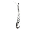 Dolce & Gabbana Black White Polyester Tape String DG Logo Keychain Keyring