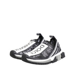 Dolce & Gabbana Black White Sorrento Low Top Sneakers Shoes