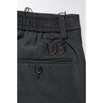 Dolce & Gabbana Black Wool Dress Slim Formal Pants