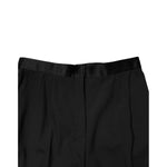 Dolce & Gabbana Black Wool HighWaist Tapered Trouser Pants