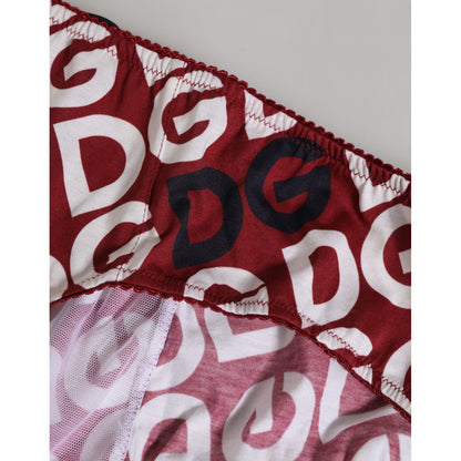 Dolce & Gabbana Bordeaux DG Logo Slip Bottom Brief Underwear