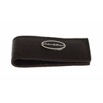 Dolce & Gabbana Brown Leather Magnet Mens Money Cash Clip