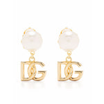 Dolce & Gabbana DG Logo and Pearl Earrings Jewellery