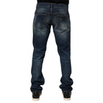 Dolce & Gabbana Dark Blue Washed Cotton Skinny Men Denim Jeans