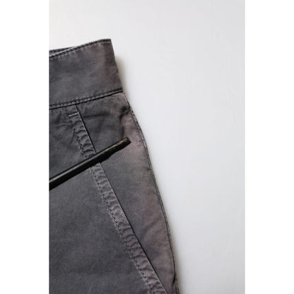 Dolce & Gabbana Dark Gray Cotton Stretch Denim Bermuda Shorts