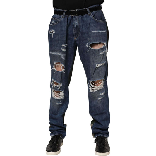 Dolce & Gabbana Blue Cotton Camouflage Denim Jeans 1728,67345645728,Blue,Clothing,Dolce & Gabbana,IT58 | XXL,Jeans & Pants - Men - Clothing,Material: 100% Cotton,Men,Men - Clothing,Preowned / Defect Dolce & Gabbana PAN76409-58