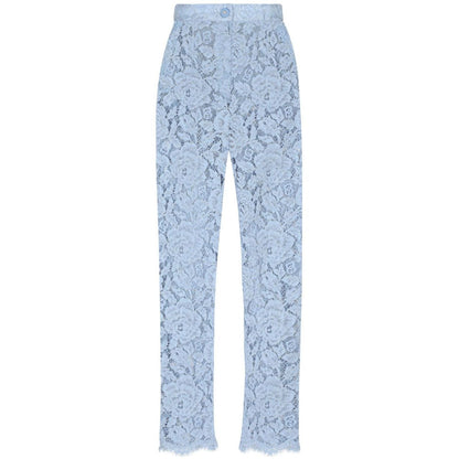 Dolce & Gabbana Embroidered Lace Trousers Trousers