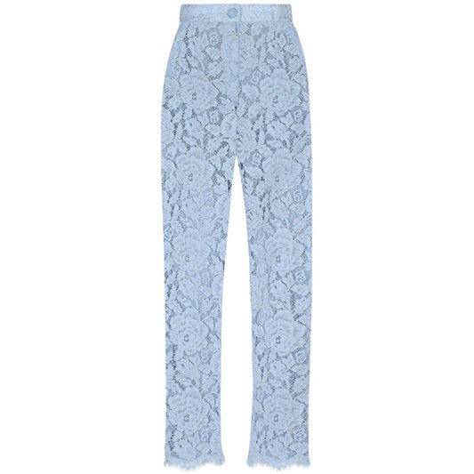 Dolce & Gabbana Embroidered Lace Trousers Trousers